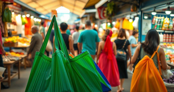 Sacola de nylon de feira é a solução ideal para suas compras