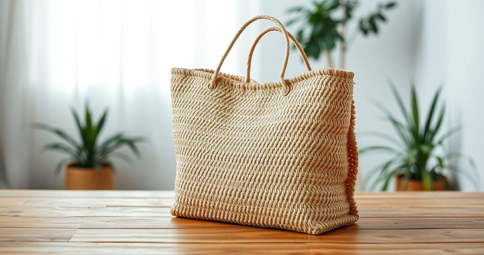 Sacola de ráfia é a escolha sustentável para suas compras e organização